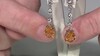 Pendientes en plata con Citrino
