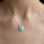 Pendentif en argent et Calcédoine d'eau