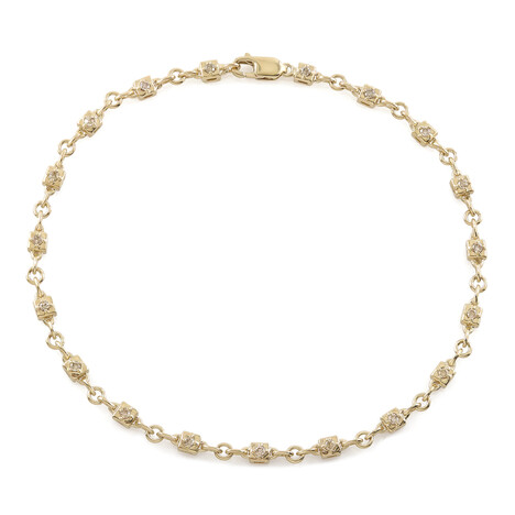 Bracciale in oro con Diamante Cioccolato I2