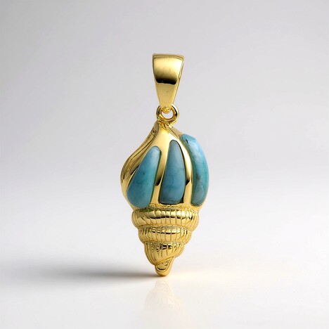 Ciondolo in argento con Larimar