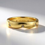Anello in argento con Diamante Cioccolato I2