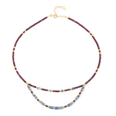 Collar en plata con Granate de Mozambique