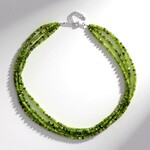 Collana in argento con Nefrite