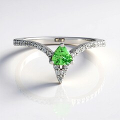 Anello in argento con Lemshuku Tsavorite