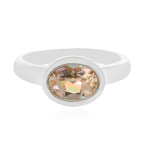 Luna-Quarz-Silberring