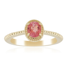 Gouden ring met een pezzottaiet