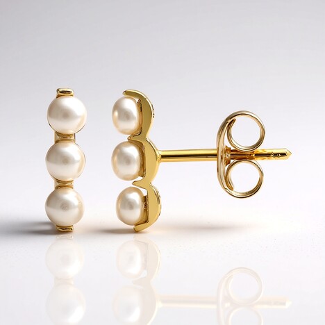 Orecchini in argento con Perla d'Acqua Dolce Bianca