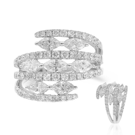 Gouden ring met SI1 (H) Diamanten (CIRARI)