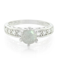 Anillo en plata con Espectrolita