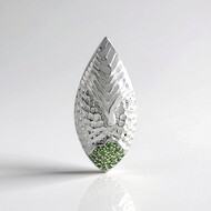 Ciondolo in argento con Diopside Russo (SAELOCANA)