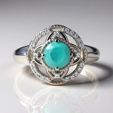 Anello in argento con Grandidierite