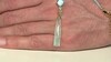 Zilveren halsketting met een Aqua Chalcedoon (KM by Juwelo)