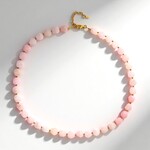 Collana in argento con Quarzo Rosa