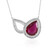 Madagascar Ruby Silver Necklace (de Melo)