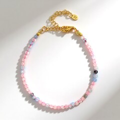 Bracciale in argento con Morganite Brasiliana
