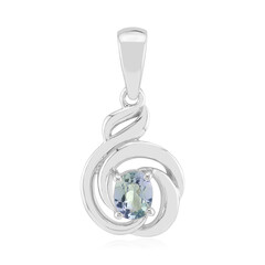 Ciondolo in argento con Tanzanite Blu-Verde Non Riscaldata