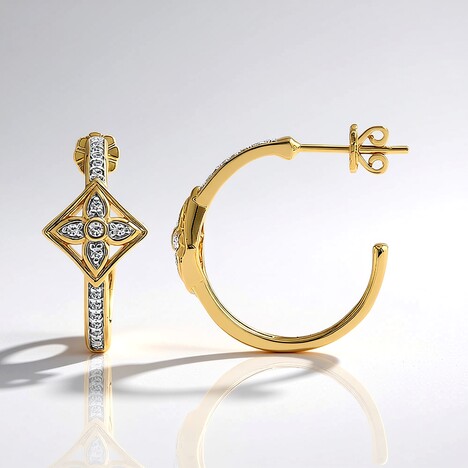Orecchini in oro con Diamante SI1 (G) (Annette)
