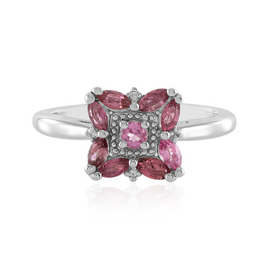 Brasilianischer Pinkfarbener Turmalin-Silberring