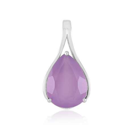 Zilveren hanger met een Lavendel Chalcedoon