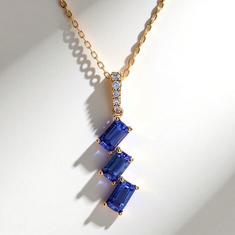 Collana in oro con Tanzanite AAA (CIRARI)