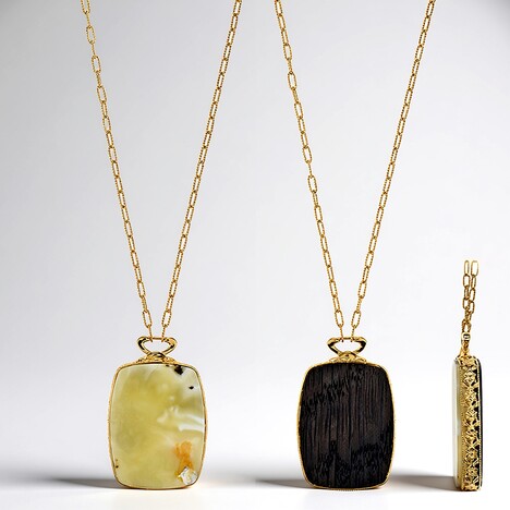 Collana in argento con Ambra Baltica (dagen)