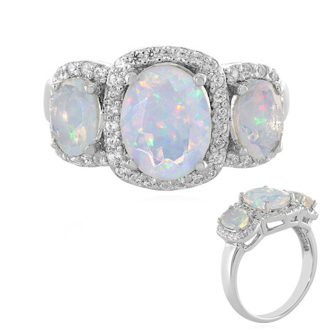 Bague en argent et Opale Welo