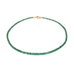 Collier en or et Emeraude de Zambie