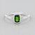 Anello in argento con Diopside Russo