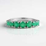 Anello in argento con Smeraldo Socoto