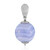 Pendentif en argent et Calcédoine bleue