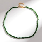 Collana in argento con Diopside Russo (Adela Silber)