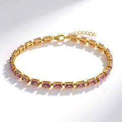 Bracciale in argento con Ametista