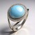 Anello in argento con Larimar