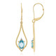9K Ratanakiri Zircon Gold Earrings