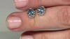 Pendientes en plata con Cianita verde