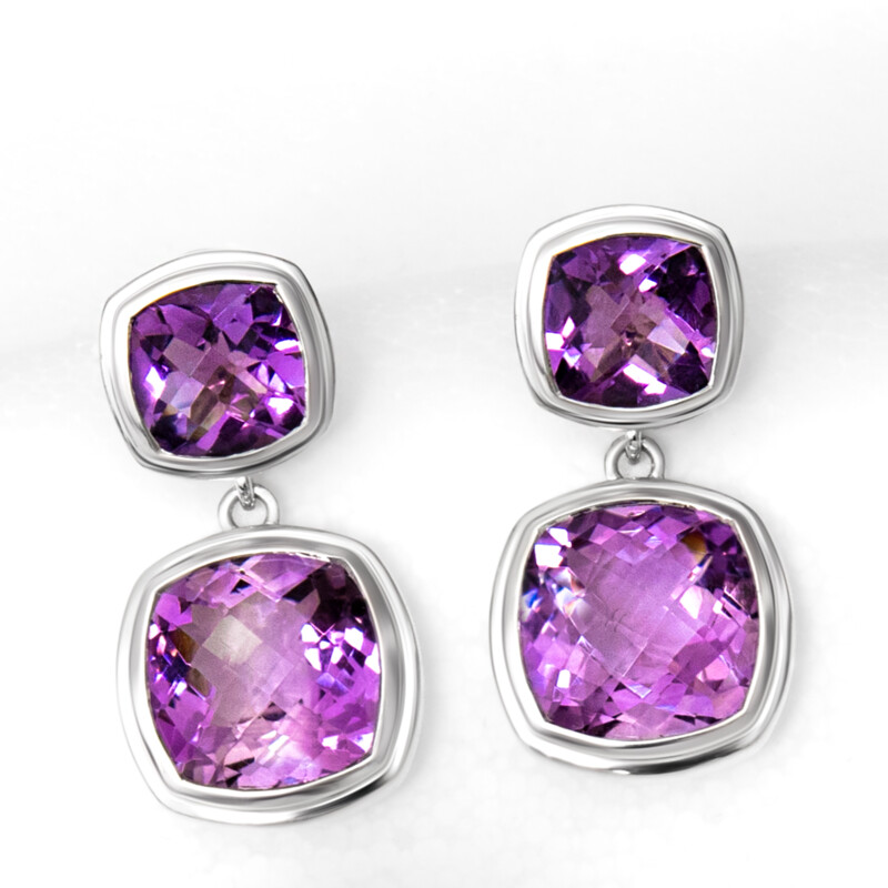 Amethyst-Silberohrringe (Pallanova)
