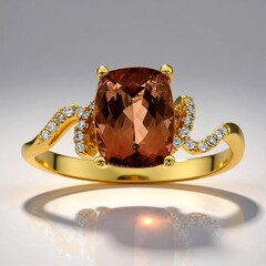 Anello in oro con Tormalina (CIRARI)