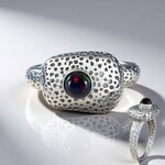 Anello in argento con Opale Mezezo (MONOSONO COLLECTION)