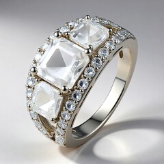 Anello in argento con Danburite