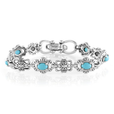 Zilveren armband met Sleeping Beauty Turkooisen (Desert Chic)