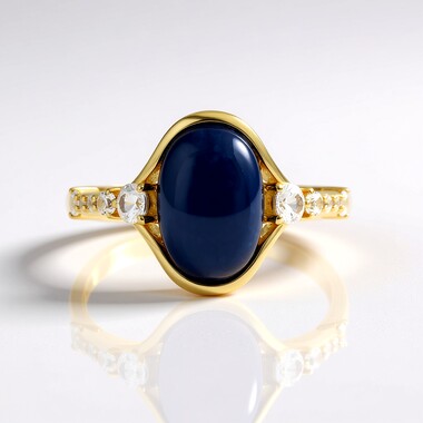 Blue Opal Silver Ring (KM by Juwelo)