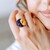 Anello in argento con Ametista (Gems en Vogue)