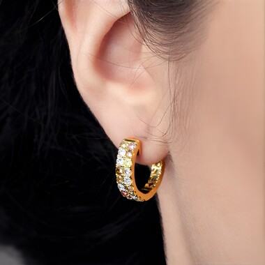 Pendientes en oro con Diamante fancy SI2 (CIRARI)