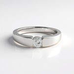 Bague en argent et Zircon