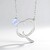 Collana in argento con Pietra di Luna Arcobaleno