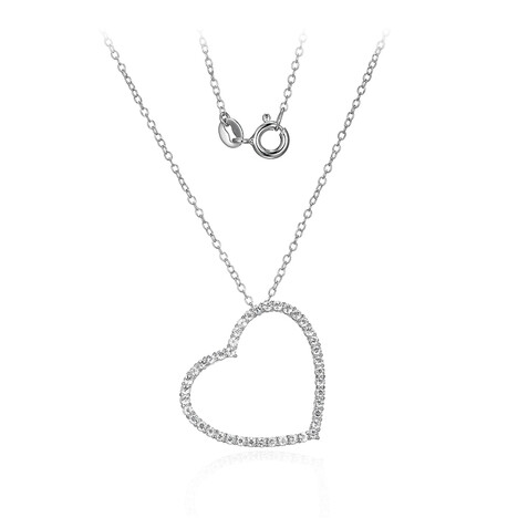 Weißer Topas-Silberhalskette