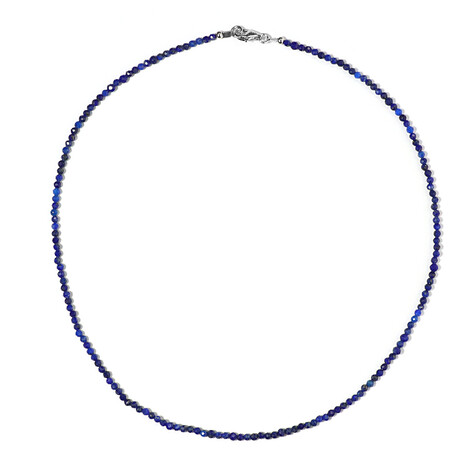 Lapislazuli-Silberhalskette