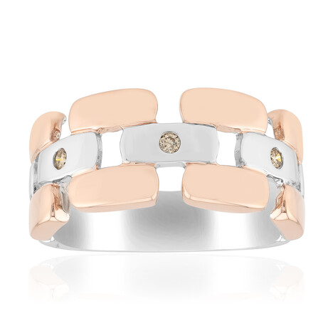 Bague en argent et Diamant rose Argyle I1 (Annette)