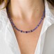 Collier en argent et Tanzanite