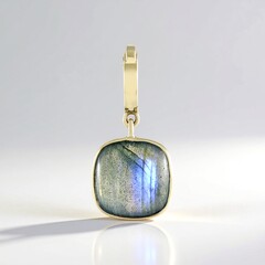 Ciondolo in oro con Labradorite Blu Maniry